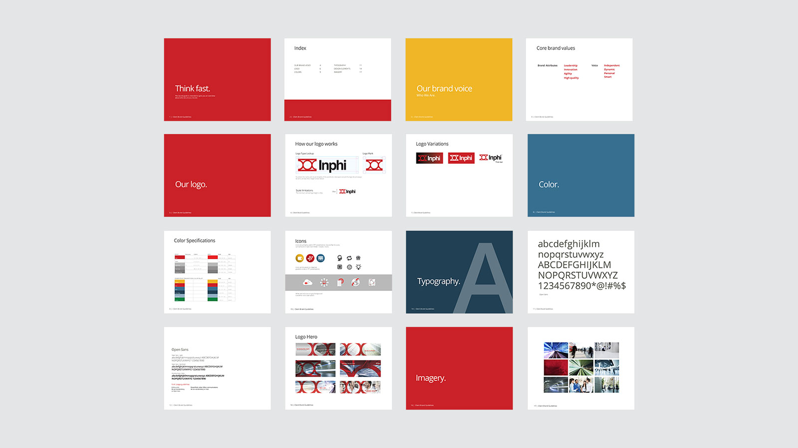 Inphi business cards and slide design